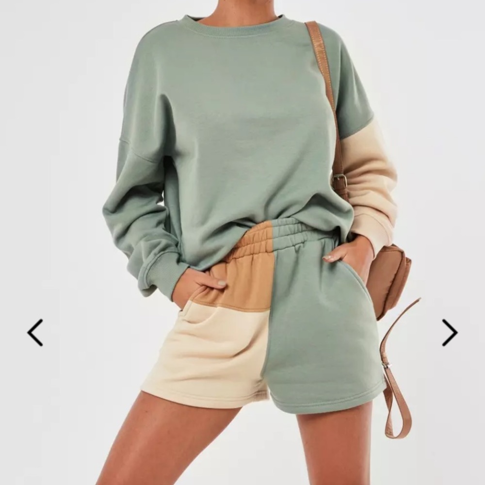 Misguided lounge sweater and short set